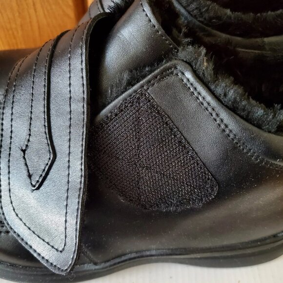 HOOPOE WOMEN BLACK BOOTIES SIZE 9.5 EXTRA WIDE TINA COMFORT ADJUSTABLE NEW - Picture 6 of 11